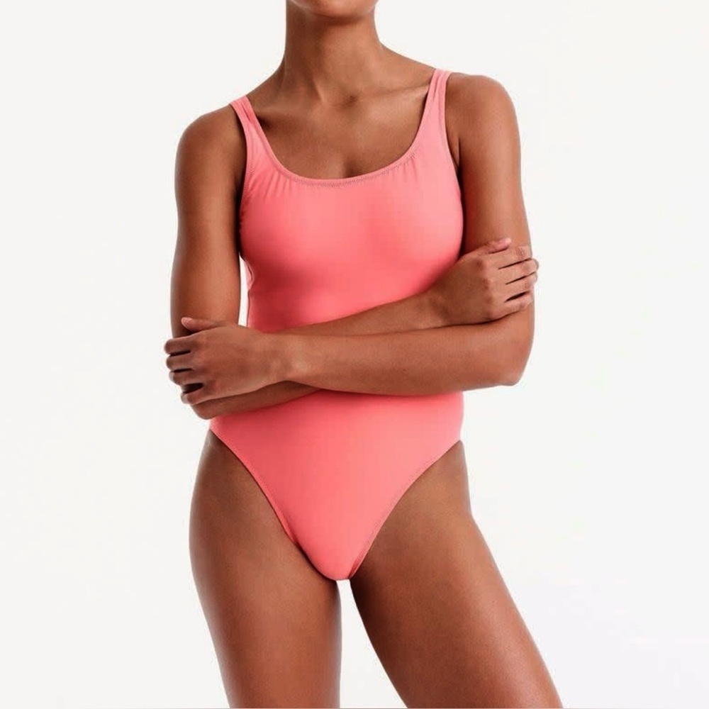 NEW J. Crew 1989 One Piece Swimsuit Pink Size 0 XS jcrew Bathing Suite New